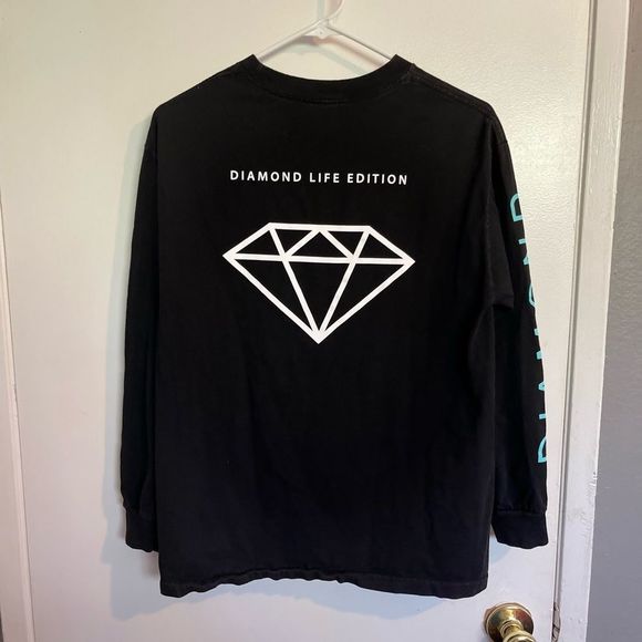 Diamond Supply Co.Black Long Sleeves graphic tee.Size M - Picture 2 of 10